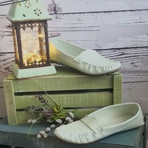 Old Navy Mint Green Loafers as 9